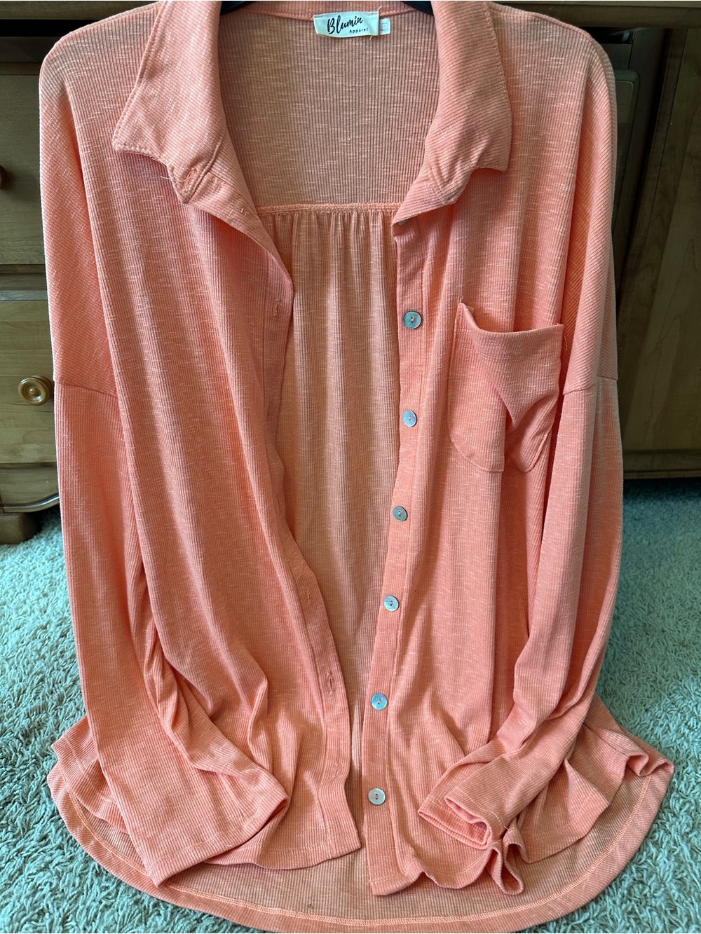 NWOT BLUMIN RELAXED FIT BUTTON DOWN